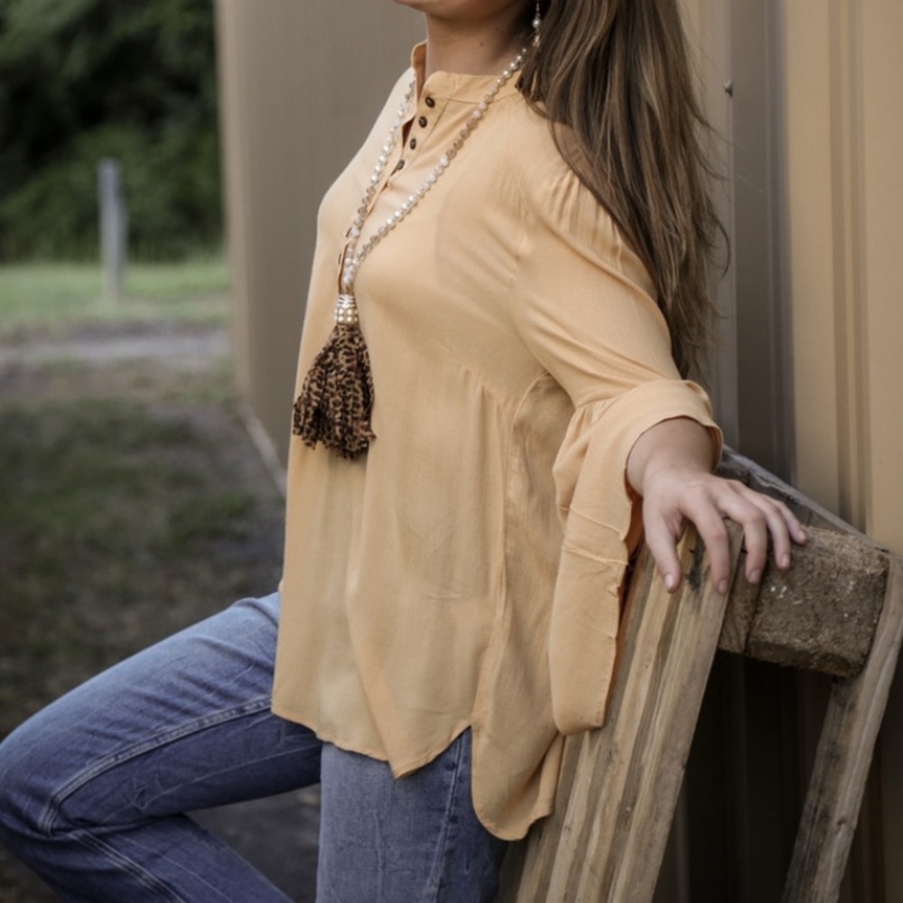 Honey Button Top